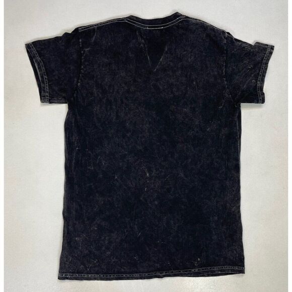 QUEEN Retro Graphic T-shirt Women Small Black Acid Wash Music Short Sleeve - Picture 3 of 5
